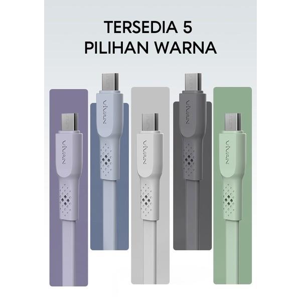 Gambar Kabel data Vivan micro USB CSM100S 1 toples isi 40 Pcs original - CSM100 II(baru) dari Vivan.Accesories undefined Tokopedia