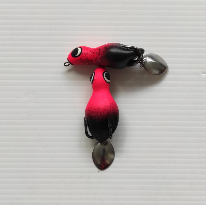 Gambar Soft frog Penyu Umpan Pancing Soft frog 2022 - Pink HItam dari Toko pancing Kawan Lama undefined Tokopedia