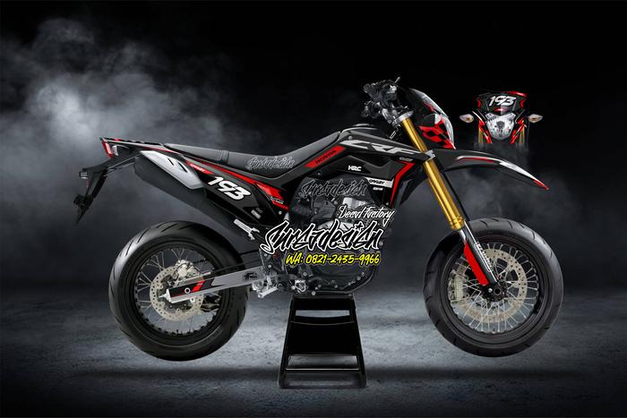Gambar DECAL CRF HITAM FULL BODY TERBARU 2020 2021 2022 2023, DECAL CRF 150 - Merah, STANDART dari SURGADESIGN STIKER MOTOR undefined Tokopedia