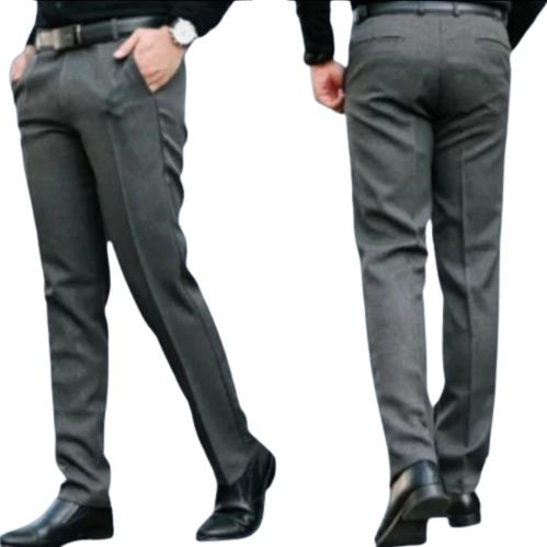 Gambar Celana Kerja Pria Slim Fit bahan Wool big size-Celana Kerja pria jumbo - Abu Tua, 36 dari TOKO BAJU GABAHSH undefined Tokopedia