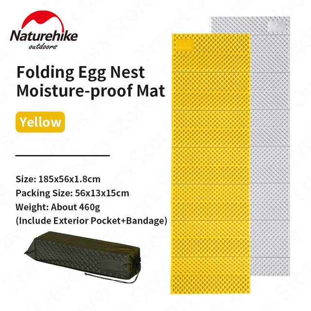 Gambar matras spon lipat NATUREHIKE NH19QD008 foam pad folding aluminium foil - Yellow dari Ulago Sports undefined Tokopedia