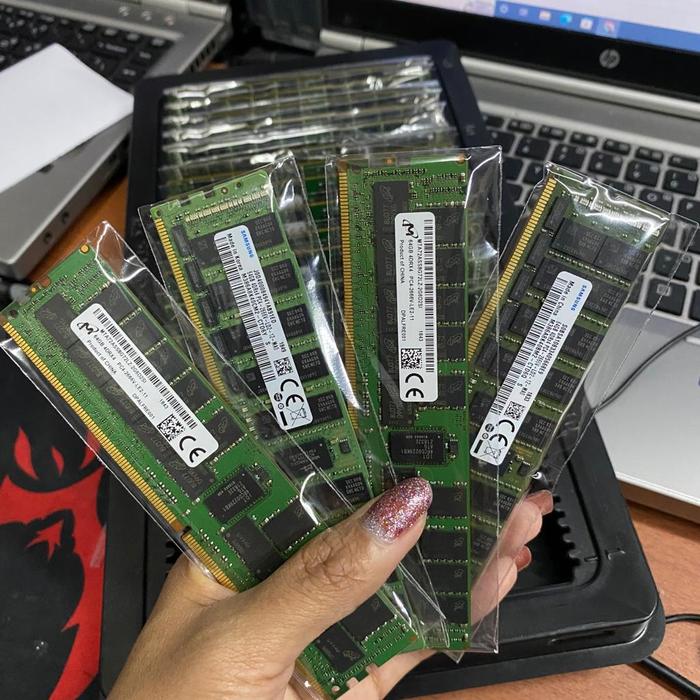 Gambar Ram memory server DDR4 64Gb 4DRx4 PC4-2666V-LD2 LRDIMM ECC REGISTER dari SMART KOMP undefined Tokopedia