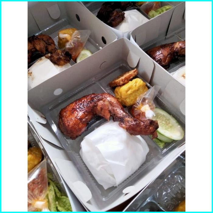 Gambar NASI BOX AYAM GORENG, AYAM BAKAR, NASI KUNING BOX - ayam bakar, nasi box dari saranamura undefined Tokopedia