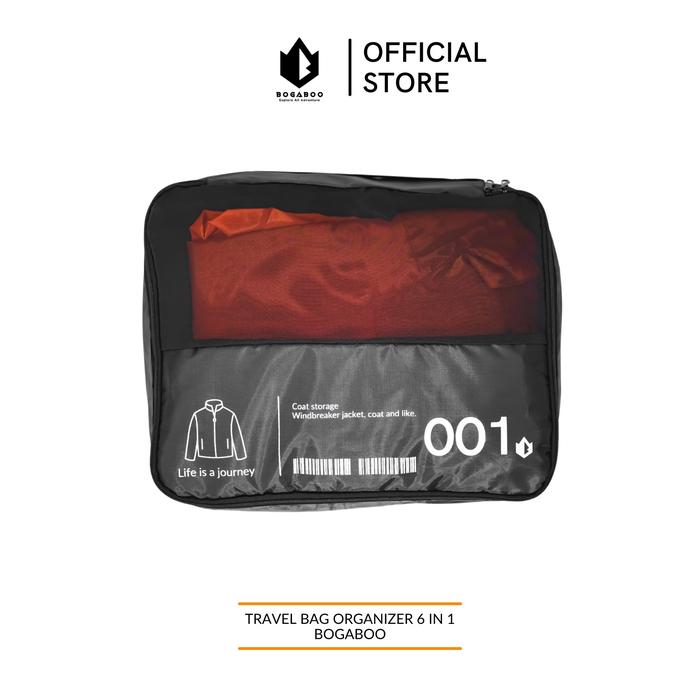 Gambar TAS TRAVEL ORGANIZER 6 in 1 BOGABOO - LUGGAGE BAG - STORAGE BAG - LAU - Hitam dari dzakiroutdoor undefined Tokopedia