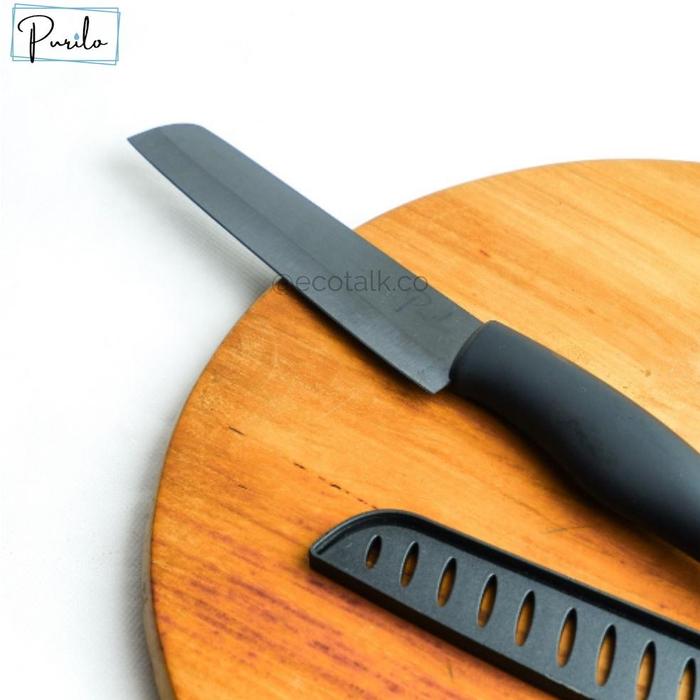 Gambar PURILO - CERAMIC KNIFE OBSIDIAN BLACK (Satuan) - Slicer dari Aghilow undefined Tokopedia
