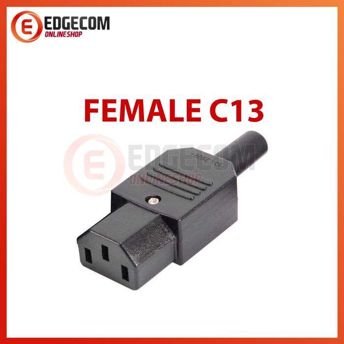 Promo IEC C14 Male to C13 Female Konektor Steker Kabel 1pasang - IEC ...