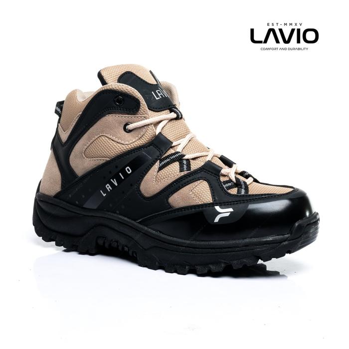 Gambar Sepatu Safety Pria Outdoor Kerja Proyek Pabrik Anti Slip Lavio Bigson - Cream Hitam, 41 dari Cladico Lavio Footwear undefined Tokopedia