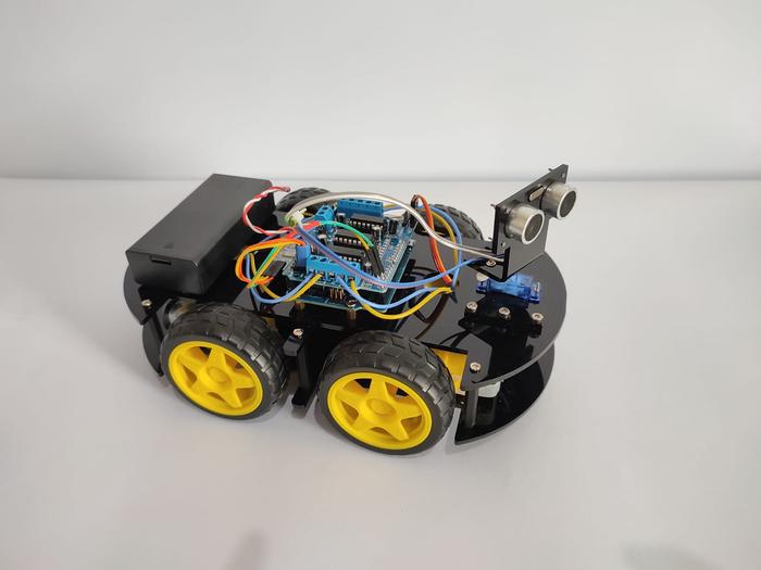 Gambar Atomic smart car chassis Arduino - Lengkap rakit, Putih dari Alabasta- undefined Tokopedia