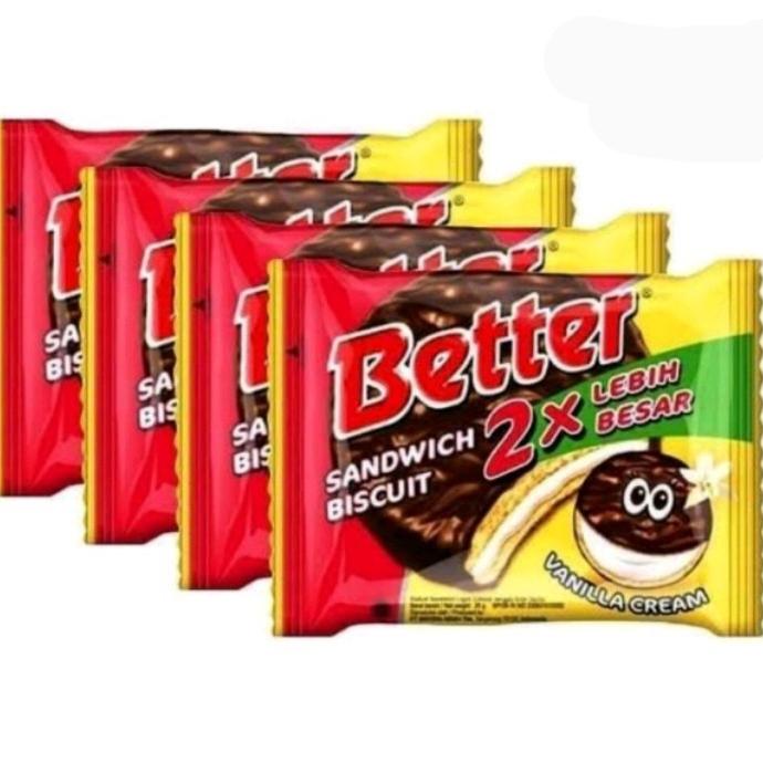 Gambar Better Fun Bites Pouch / Big Pack 120gr - Biskuit Sandwich Cokelat - Renceng 10's dari sertamart undefined Tokopedia