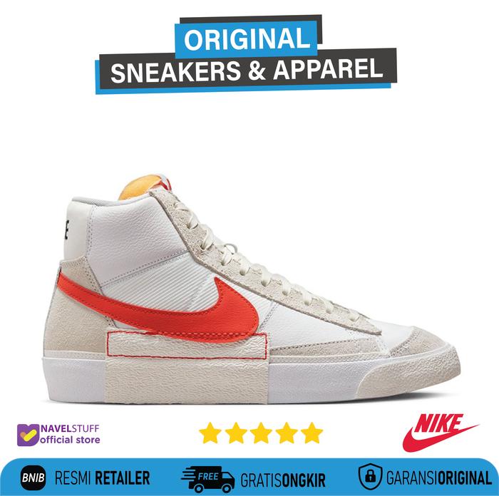 Jual NIKE Blazer Mid Pro Club White/Habanero Red/Summit White/Sail
