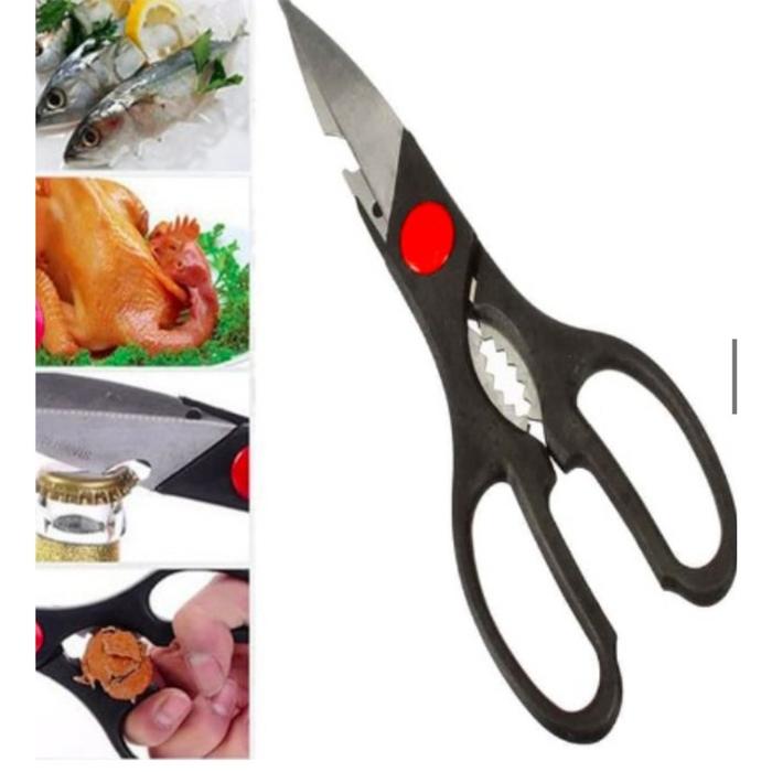 Gambar Gunting Besar Dapur Serbaguna Stainless Steel Kitchen Scissors Gunting - Tanpa tutup dari Bungkusind undefined Tokopedia