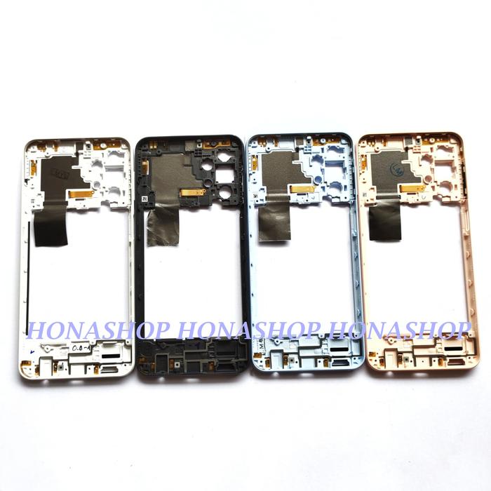 Gambar BACK CASING HOUSING BACKDOOR + TULANG BEZEL SAMSUNG A23 4G A235 A235F - BAZEL, PEACH dari Hona Shop undefined Tokopedia