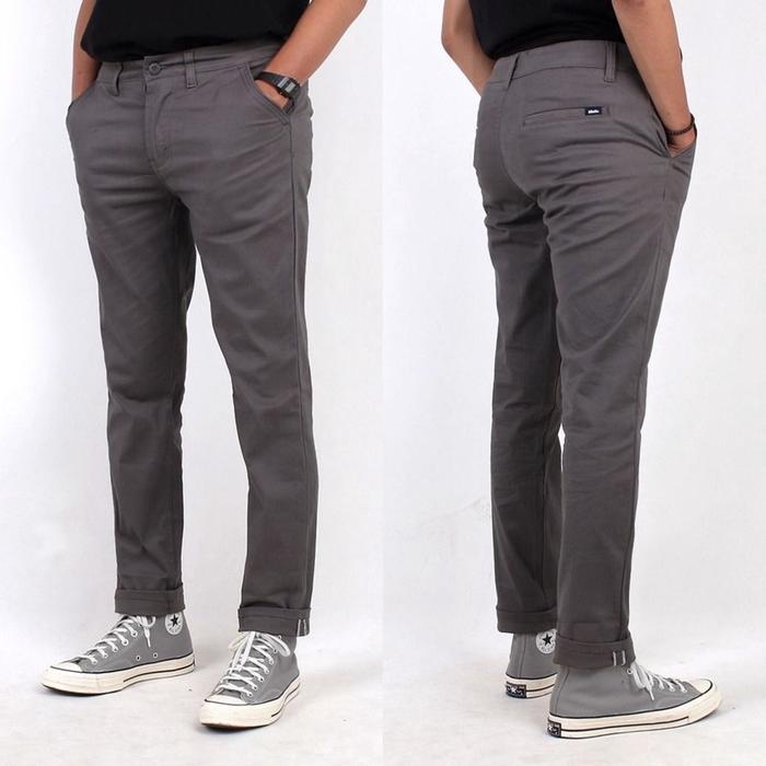 Gambar Celana Chino Pria Panjang Premium Distro - Abu-abu, 27 dari EPHEMERA STORE undefined Tokopedia