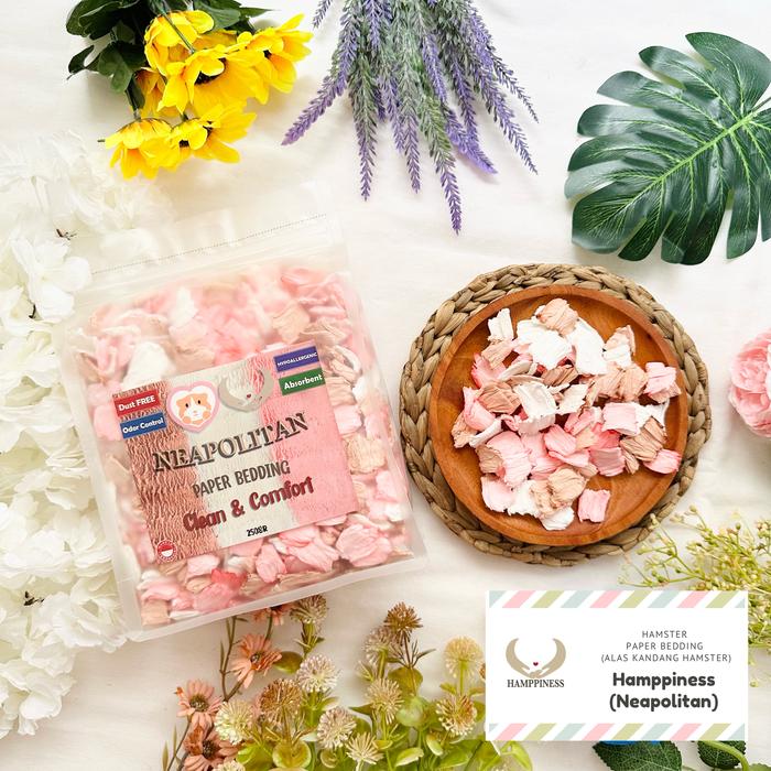 Gambar Paper Bedding / Alas Hamster / Serbuk Hamster - Neapolitan dari Hamppiness undefined Tokopedia