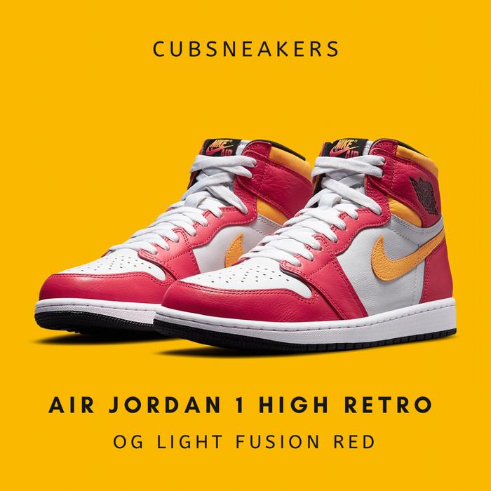 nike air jordan 1 high light fusion red