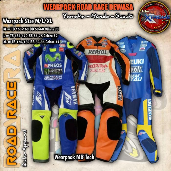 Jual WEARPACK CUSTOM HIGH QUALITY BALAP ROAD RACE MOTOGP FREE