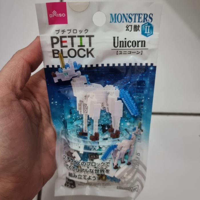 Unicorn Nanoblocks Lego Jual (Daiso) Petit Block Monsters Lego
