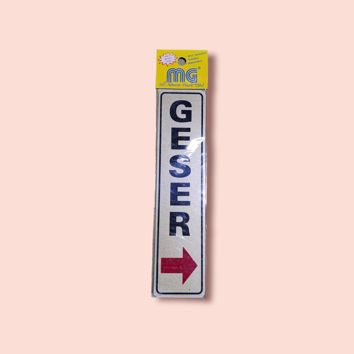 Gambar GESER STIKER LABEL 19 * 4 CM dari RRAACOMP undefined Tokopedia