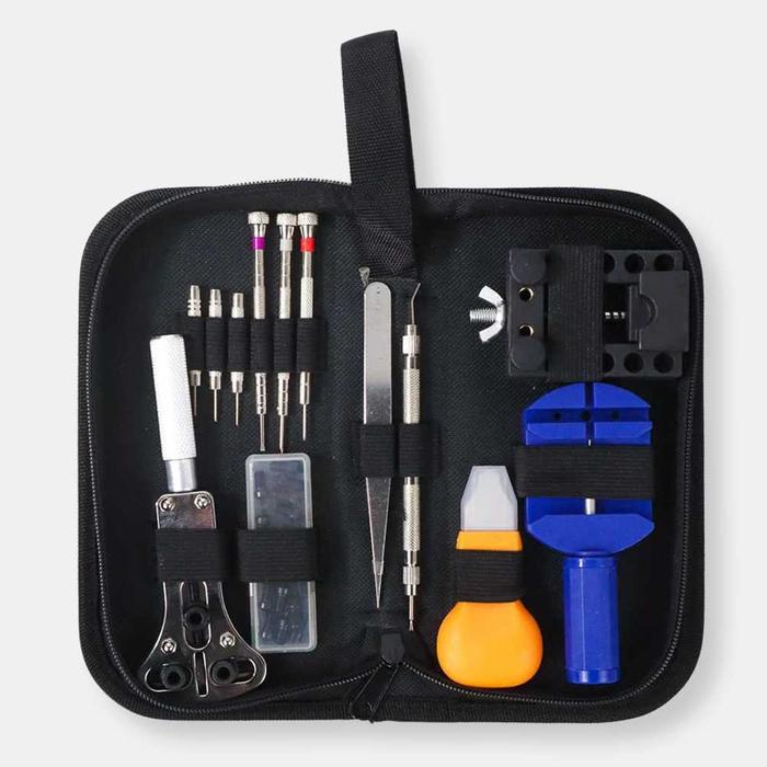Gambar Peralatan Reparasi Servis Jam Tangan Watch Repair Tool Kit Set - C1005 - taffware dari ACM.komputer undefined Tokopedia