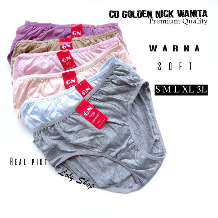 Gambar CELANA DALAM GOLDEN NICK 931 / 937 / 939 ORIGINAL / CD WANITA - CD GN MUDA, XL dari Bakul Underwear undefined Tokopedia