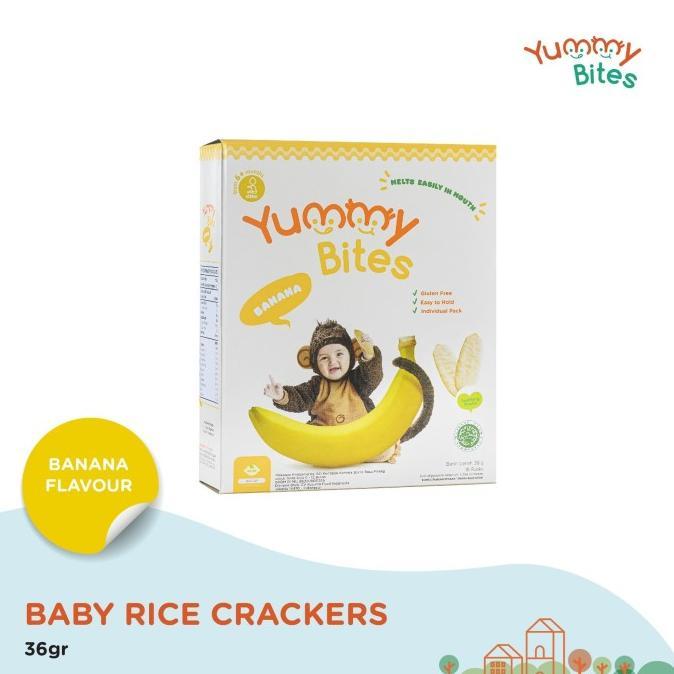 Gambar Yummy Bites Rice Crackers Banana 36Gr dari Lampung Ceria undefined Tokopedia