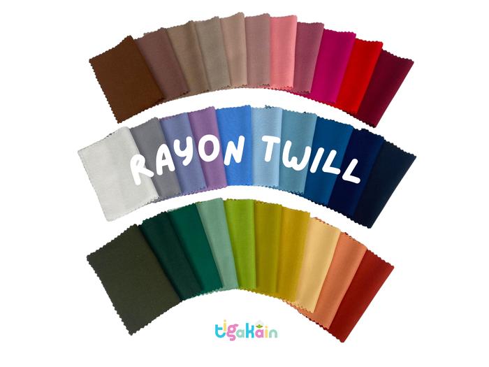 Gambar 1 Meter Kain Rayon Twill Bahan Rayon Twil - SALEM dari TigaKain undefined Tokopedia