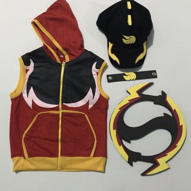 Gambar kostum set boboiboy blaze - 3-4 tahun dari Deski Prakarsa undefined Tokopedia