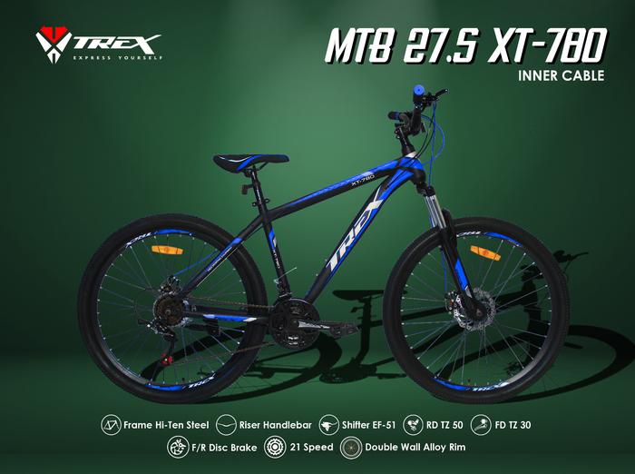 Jual Sepeda Gunung TREX 27,5 Inch XT 780 OCTA 21 Speed MTB Kab - Main Image