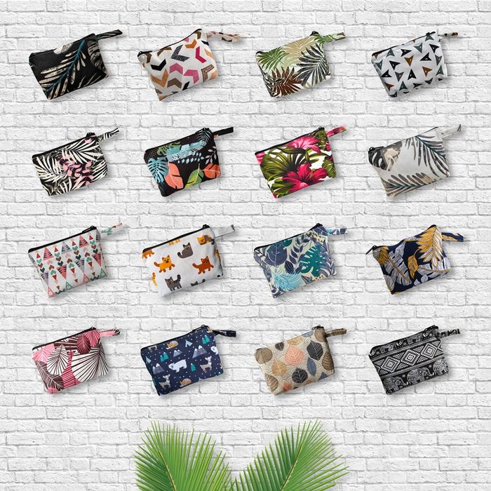 Gambar POUCH MULTIFUNGSI BAHAN KANVAS MOTIF HIGH QUALITY - Motif Random dari CARAKULA ID undefined Tokopedia