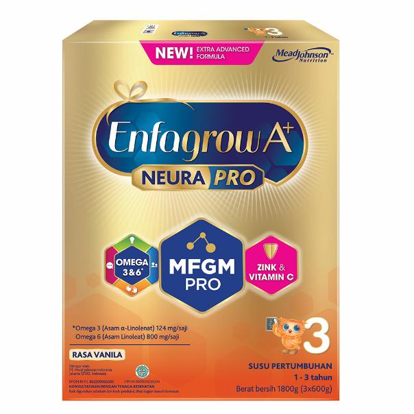 Gambar enfagrow a 3 vanila / vanilla 1800 gr dari M&amp;SUR undefined Tokopedia