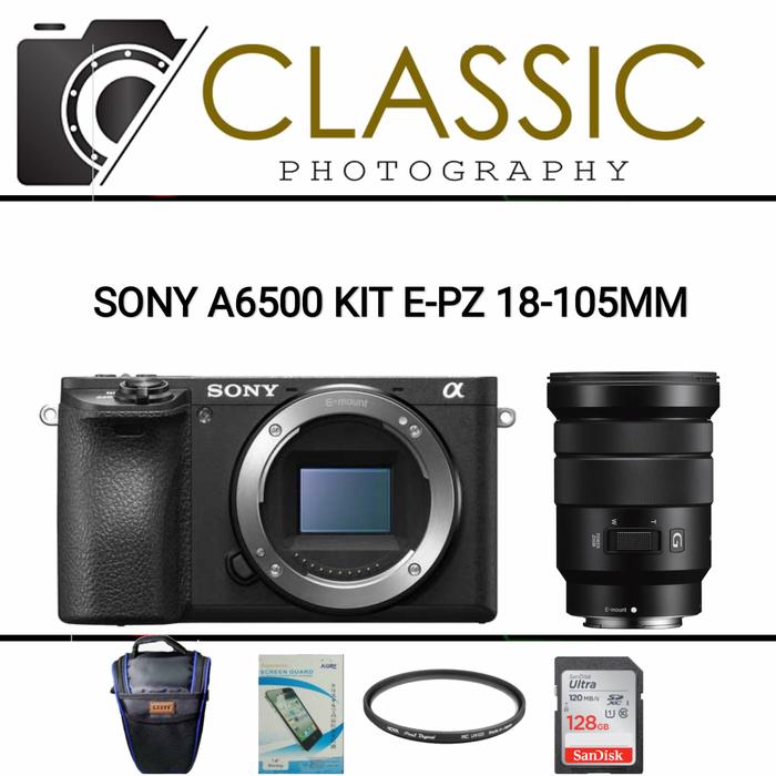SONY ALPHA A6500 KIT 18-105MM F4 OSS KAMERA SONY A6500 KIT 18-105MM  SONY A6500 KIT 16-50MM, BODY ONLY di Camera Classik Tokopedia