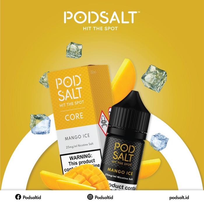 Gambar Pod Salt Series Salt Nic 30ML by Pod Salt UK - Liquid Vape - Mango Ice dari Raven Vapehouse undefined Tokopedia