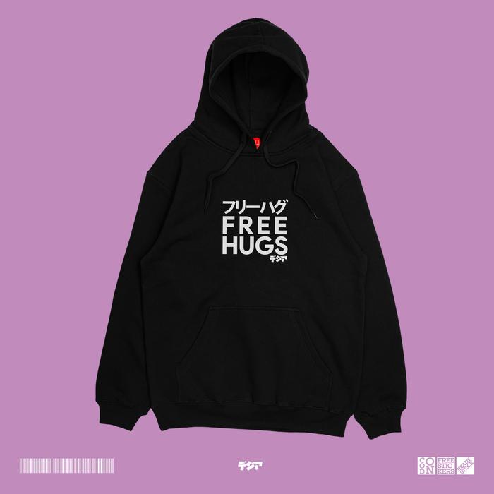 Gambar Hoodie Free Hugs Event Bebas Peluk JUMPER ANIME MANGA SWEATER DJA - Hitam, L dari DJA CLOTH undefined Tokopedia