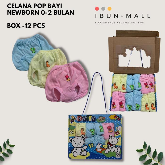 Gambar CELANA POP Bayi Newborn - IBUN MALL - Box12pcs celana dari Ibun Mall undefined Tokopedia