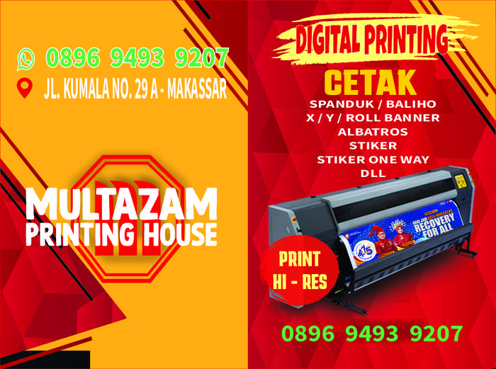 Gambar CETAK SPANDUK UKURAN 3 x 1 M dari Multazam Printing House undefined Tokopedia