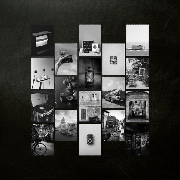 Gambar 8 Lembar Poster Monochrome Aesthetic Vintage Monokrom Hitam Putih - 4R(10x15cm) dari inno furniture undefined Tokopedia