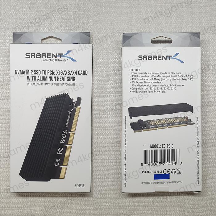 Sabrent Pcie To Nvme Card Jual SABRENT NVMe SSD To PCIe