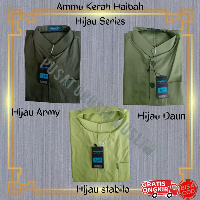 Gambar Promo Baju Koko Ammu Size Xl , ukuran Xl Terlengkap dan Termurah Muslim - hijau series, satuan dari Toko Pusat Grosir Muslim undefined Tokopedia