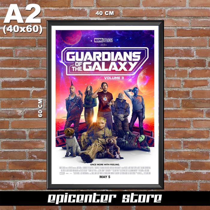 Gambar Poster Film Guardians of the Galaxy Vol 3 - Teaser 2 + Frame - Hitam, 40x60 dari Epicenter Store ID undefined Tokopedia