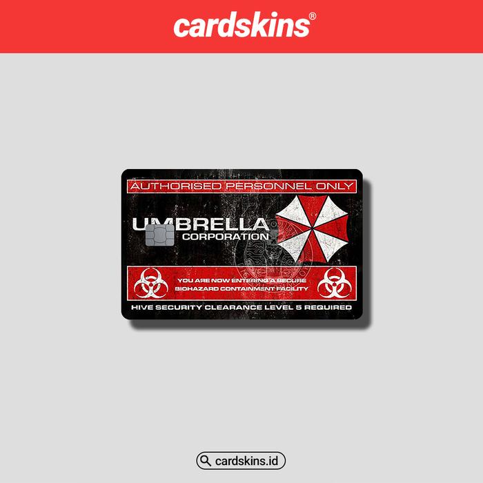 Gambar UMBRELLA CORP CARD | Skin/Sticker Kartu ATM - AUTHORISED, Chip dari Cardskins undefined Tokopedia