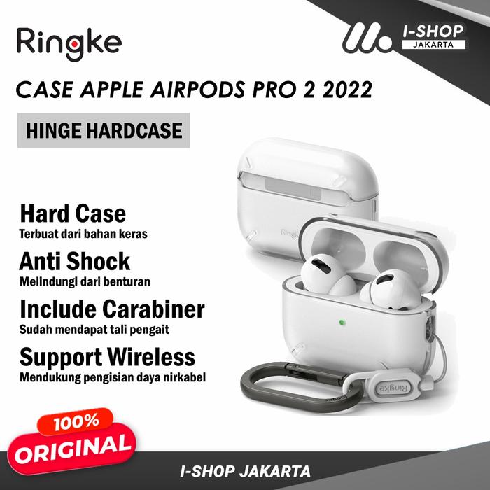 Case AirPods Pro 2022 Ringke Hardcase Clear Casing Carabiner Bumper di I-  Shop Jakarta Tokopedia