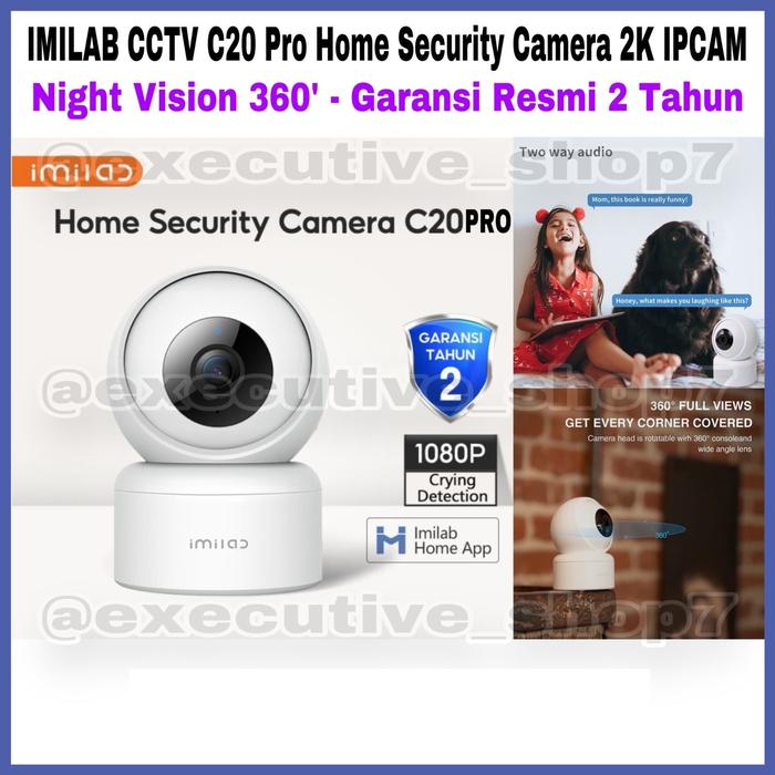Gambar IMILAB CCTV C20 Pro Home Security Camera 2K IPCAM - Night Vision 360° - Tanpa Adapter dari Executive Shop7 undefined Tokopedia
