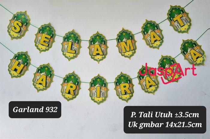 Gambar GANTUNGAN RUMBAI SLINGER IDUL FITRI BANNER IDUL FITRI HIASAN LEBARAN - GARLAND 932 dari Jaspart undefined Tokopedia