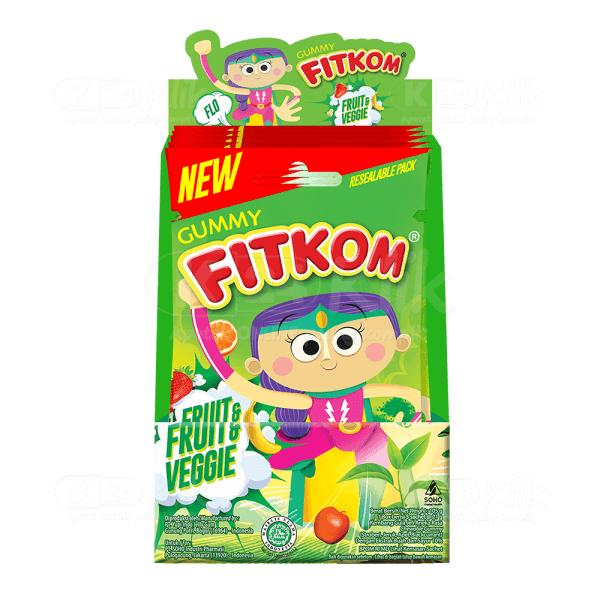 Gambar Fitkom Gummy Fruit & Veggie 21g Sach (1 Dos) dari K24Klik undefined Tokopedia
