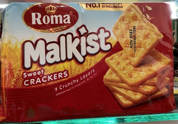 Gambar Roti Roma Malkist Crackers Merah Tabur Gula 135gram dari START Jogja undefined Tokopedia