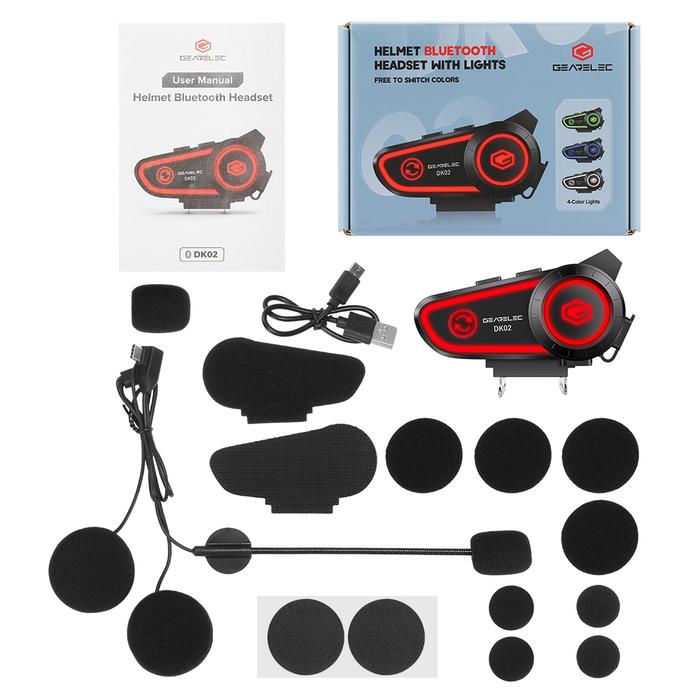 Gambar DK02 Sepeda Motor Helm Bluetooth Tahan Air intercom Headset 50-200m - No Intercom dari GEARELEC AUTO undefined Tokopedia