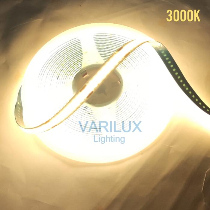 Gambar LED STRIP COB DC 12 VOLT 5 METER 320LED / LAMPU STRIP LIGHT IP33 - 3000K WarmWhite dari varilux lighting undefined Tokopedia