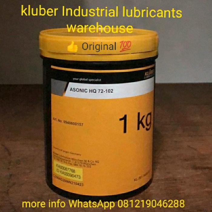 Jual kluber asonic HQ 72102 grease original Jakarta Barat kluber industrial lubricants