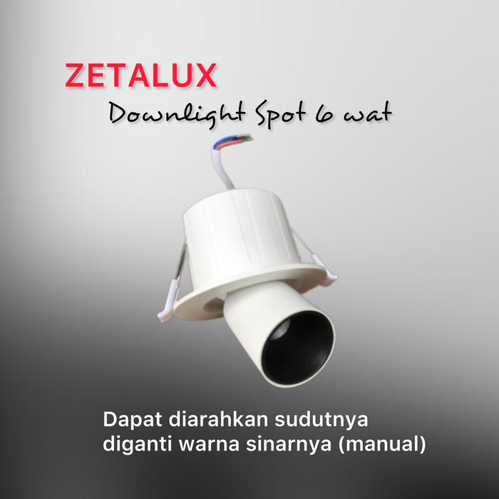 Gambar Zetalux Lampu Downlight Spot Inbow LED 6 Watt ZX-169R - Putih dari Levlev Lighting undefined Tokopedia