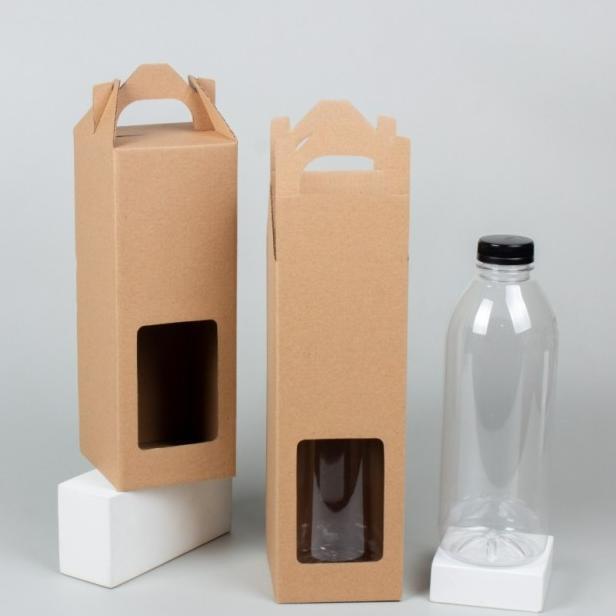 Gambar dus box kardus botol 1liter jinjing packaging natal dus toples jar - coklat polos dari Agen Kardusku undefined Tokopedia